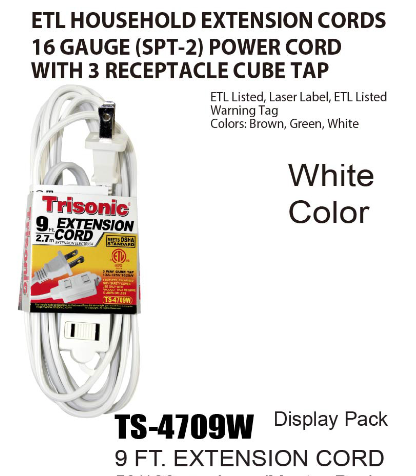 Extension Cord, 9 ft.