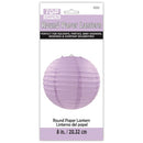 Purple Round Paper Lantern 8", 1 ct.