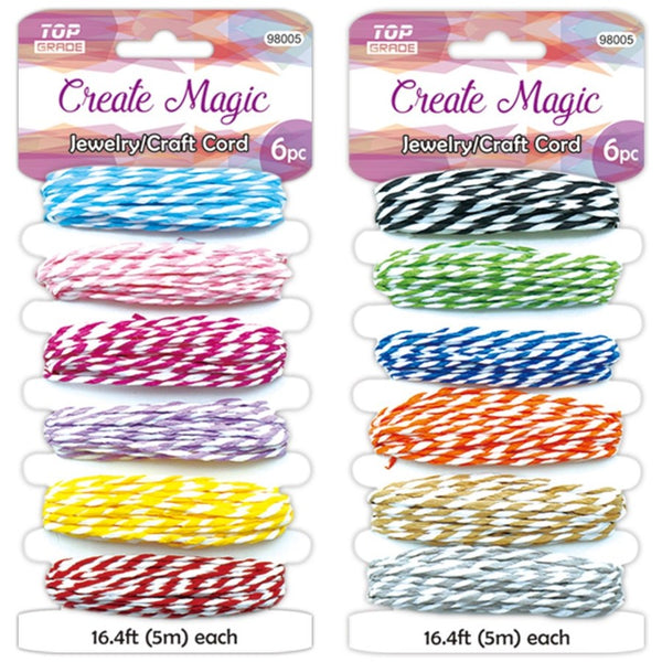 Jewelry Craft Cord 6 x 16.4ft Assorted, 1-ct.