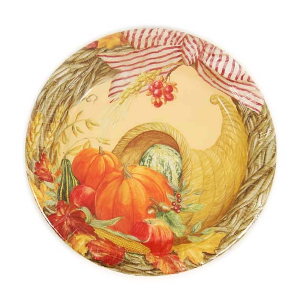 Thanksgiving 9" Harvest Printed Plate