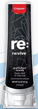 Colgate Re:Vive Toothpaste - Fresh Mint & Charcoal, 3.8oz (107g)