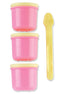 Baby King 3-pack Baby Storage Containers With Spoon