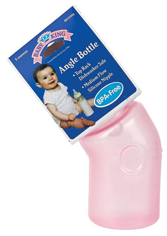 Baby King 5 Oz. Baby Angle Bottle BPA Free