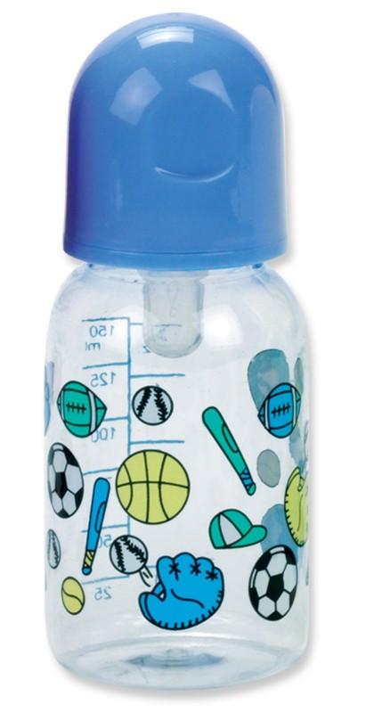 Baby King 5 Oz. Baby Tinted Printed Nurser Bottle BPA Free