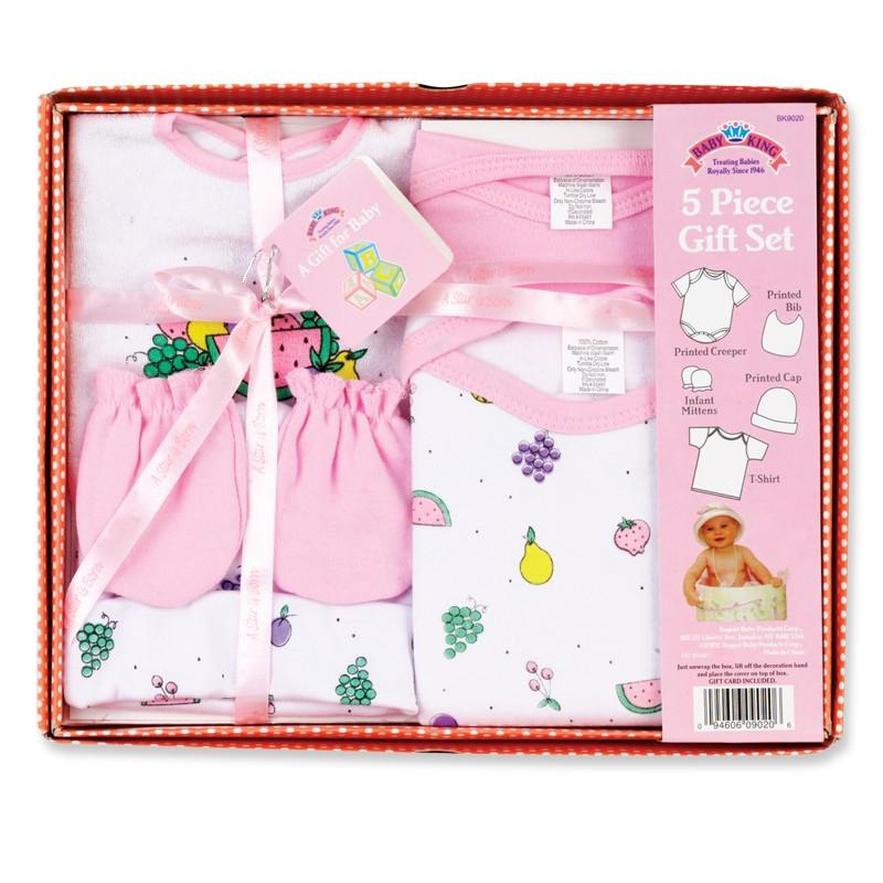 Baby King 5 Piece Layette Baby Shower Gift Set