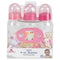 Crib Mates 3 Pack Baby Bottle Set With Teether