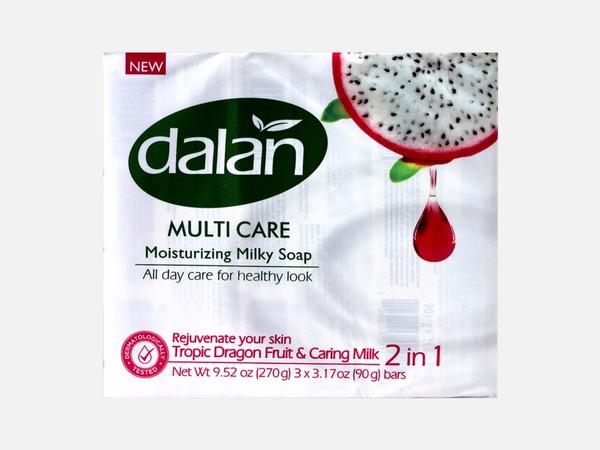 Dalan MultiCare Tropic Dragon Fruit & Caring Milk Bar Soap, 3-Pack