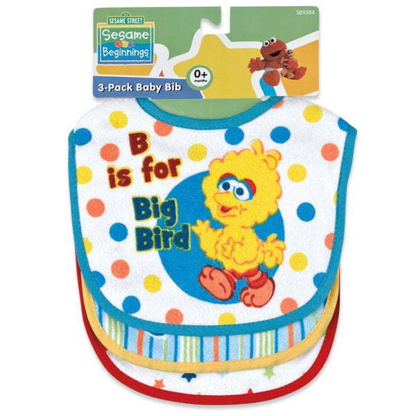 Sesame Street Baby Terry Bib Set (3 Pack)